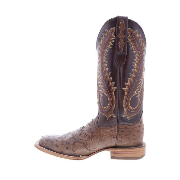 Durango Mens Premium Exotic Full Quill Ostrich Brown Boots (NWT) - Picture 5 of 7